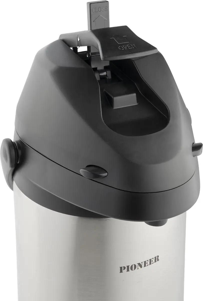 Pioneer Airpot RVS Drankdispenser 4L - Zilver - afbeelding 2 van 6
