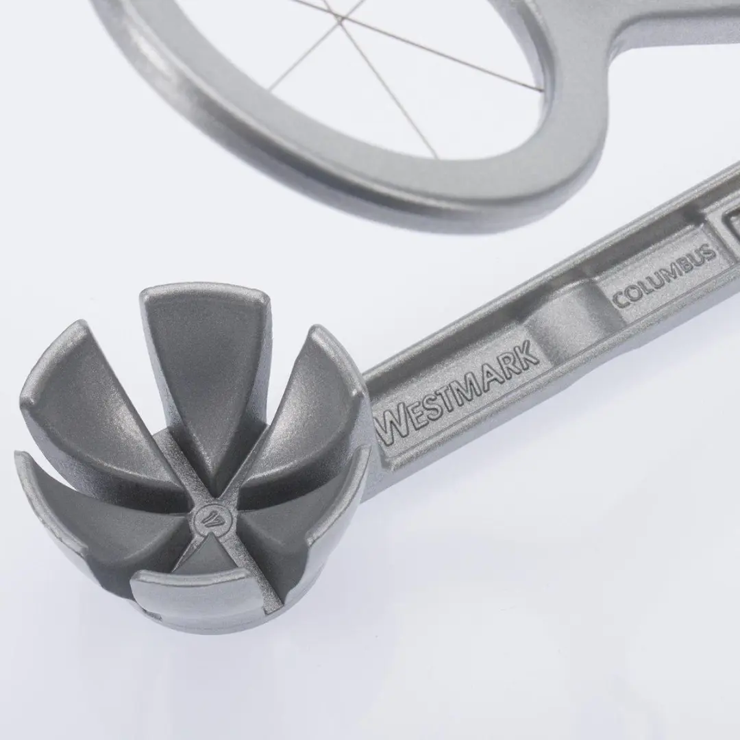 Westmark Eisnijder 6 Partjes - 18,1 cm - Aluminium/RVS - Grijs
