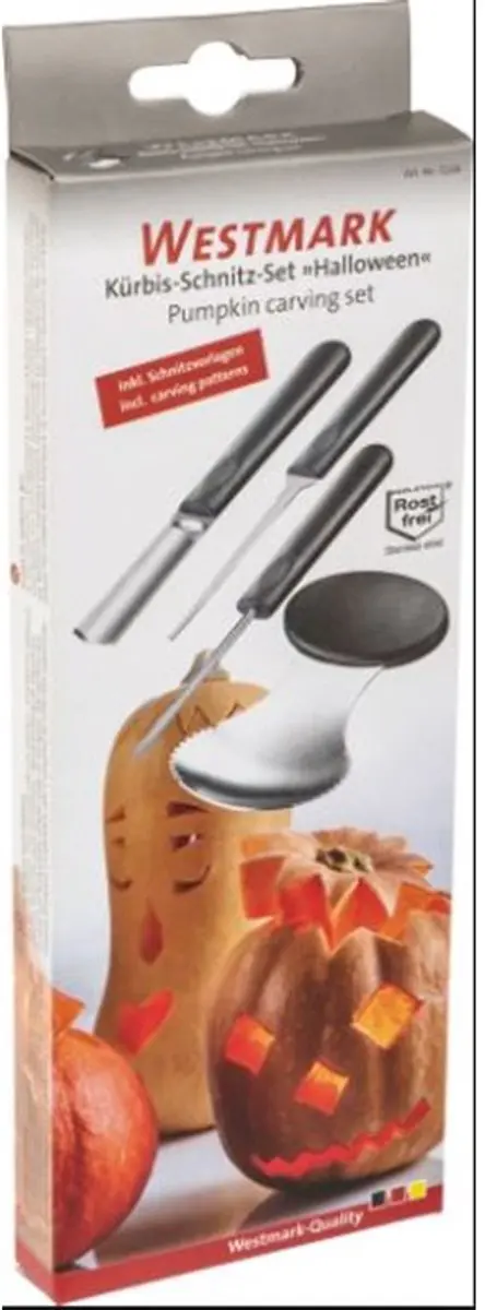 Westmark Pompoensnijset 4-delig - RVS/Zwart - afbeelding 6 van 6