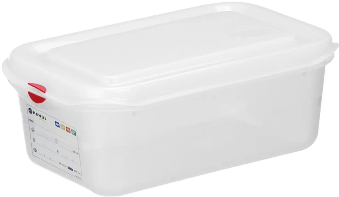 HENDI GN 1/4 Gastronormbak 1,8L - Transparant