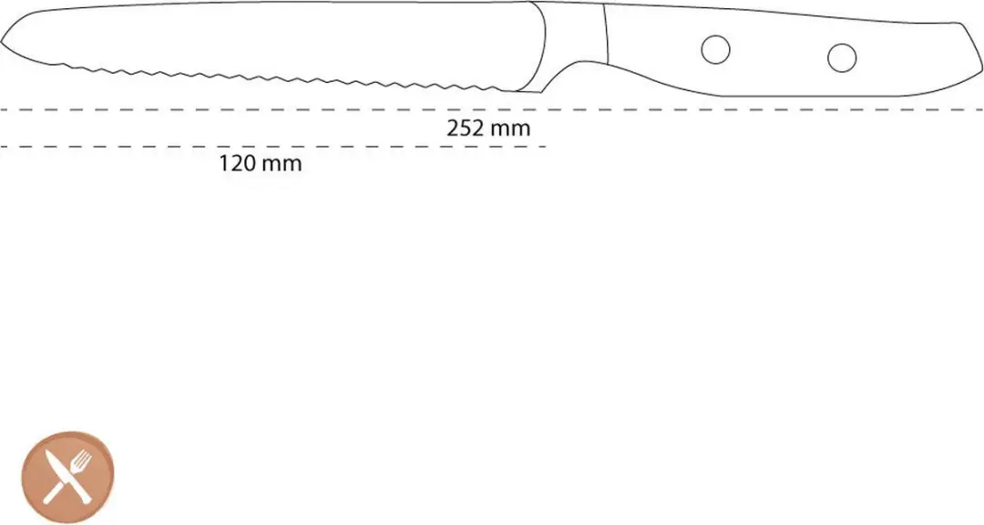 Wusthof Amici Worstmes 14cm - Bruin
