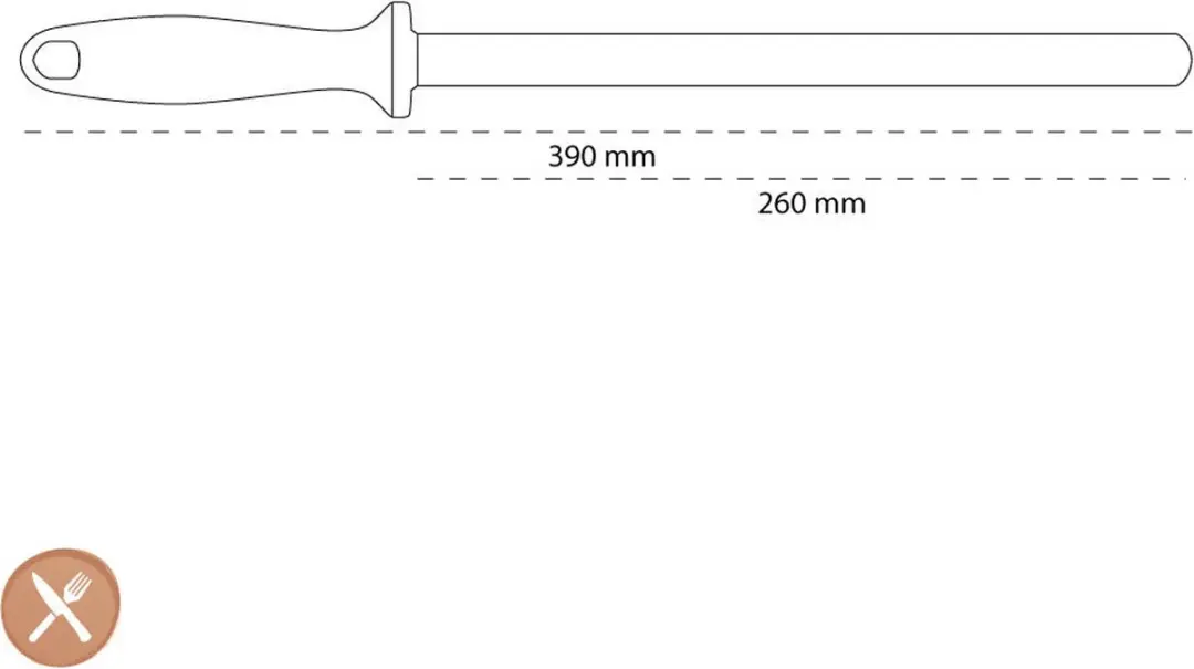 Zwilling Aanzetstaal Diamantslijper 260mm - Grijs