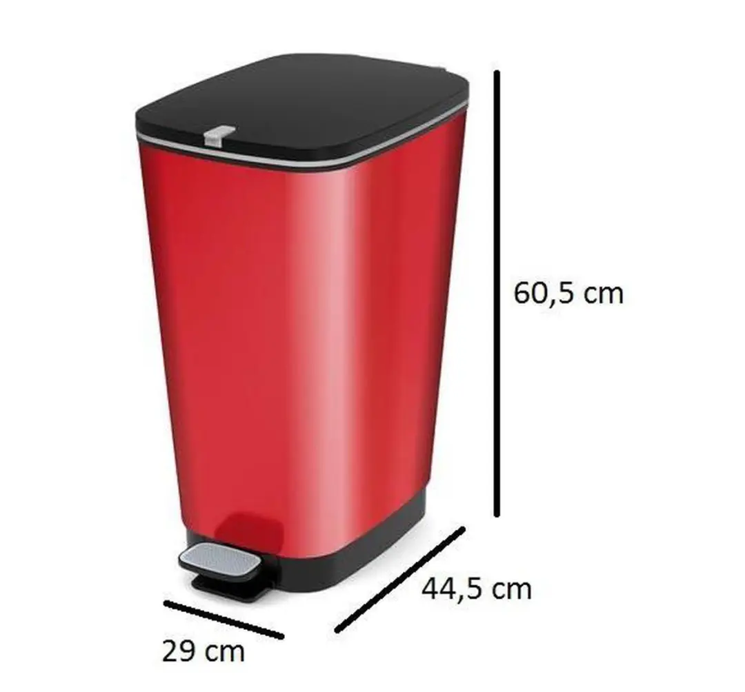 KIS Chic Bin Prullenbak 50L - Rood - Maat L