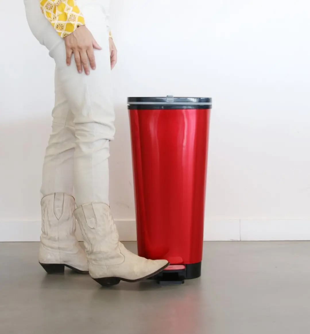 KIS Chic Bin Prullenbak 50L - Rood - Maat L