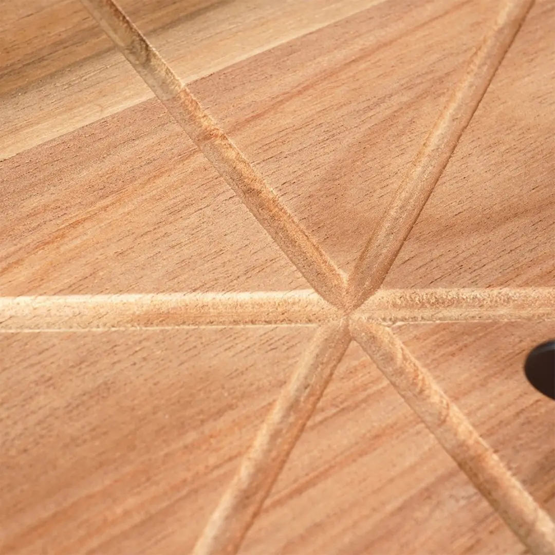 Excellent Houseware Pizza Snijplank met Pizzasnijder 30cm - Acacia