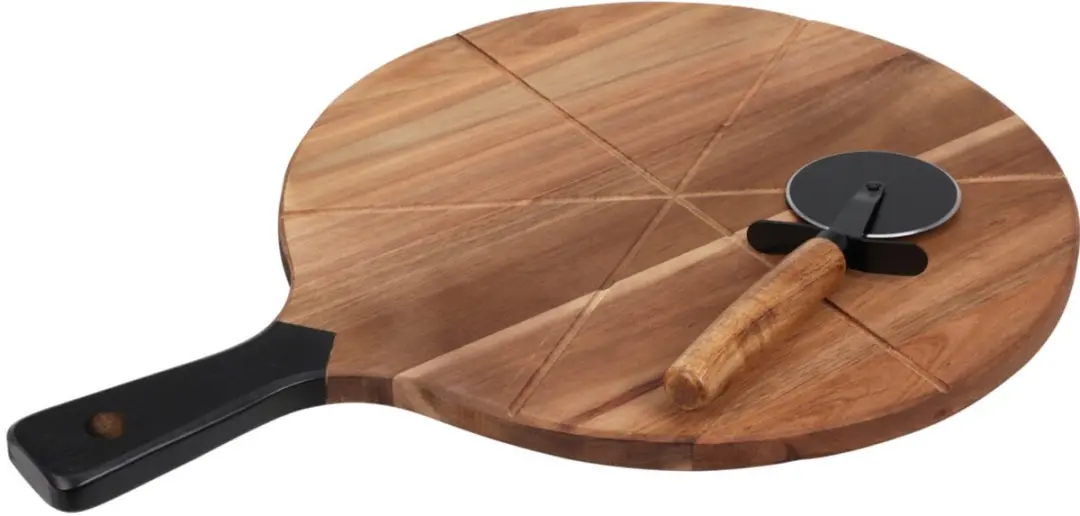 Excellent Houseware Pizza Snijplank met Pizzasnijder 30cm