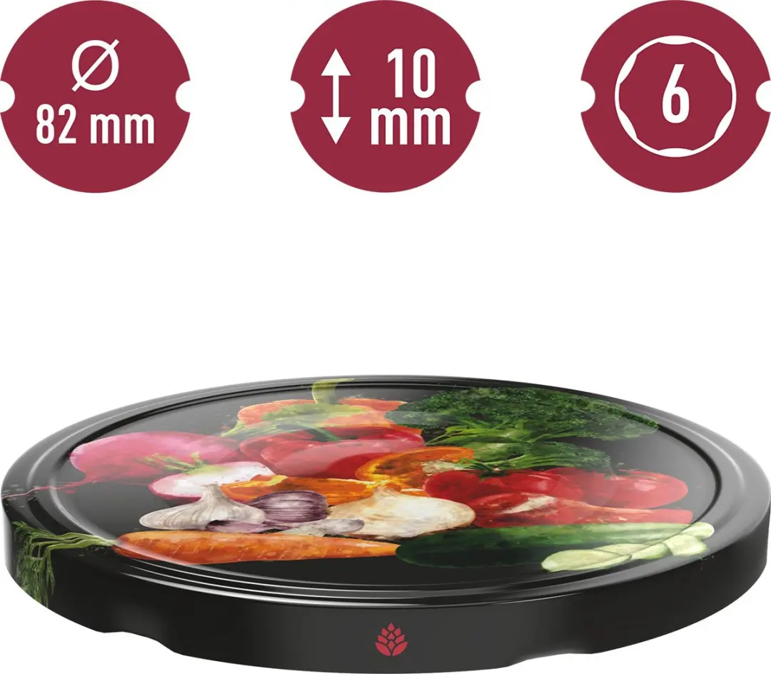 Browin Twist-off Deksel 82/6 Groenten - 10 Stuks