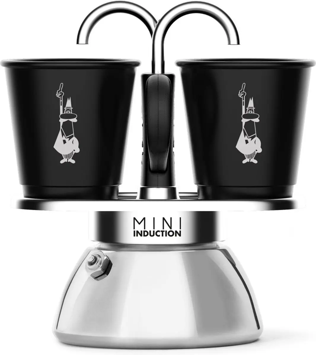 Bialetti Mini Express 2 Kops Inductie Espressomaker 9cm