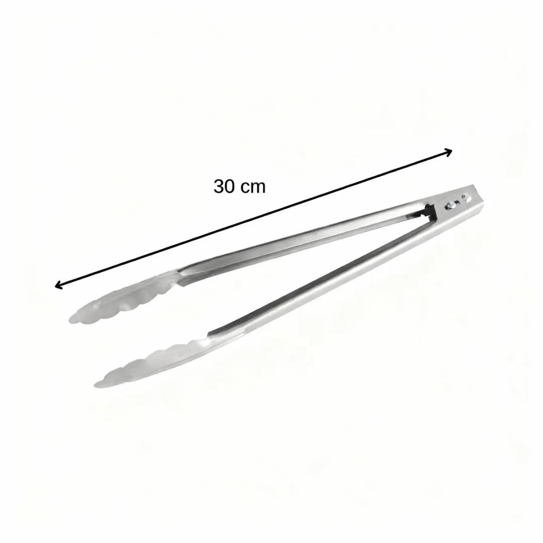 Fackelmann Multifunctionele Roestvrijstalen Tang 30cm - Grijs