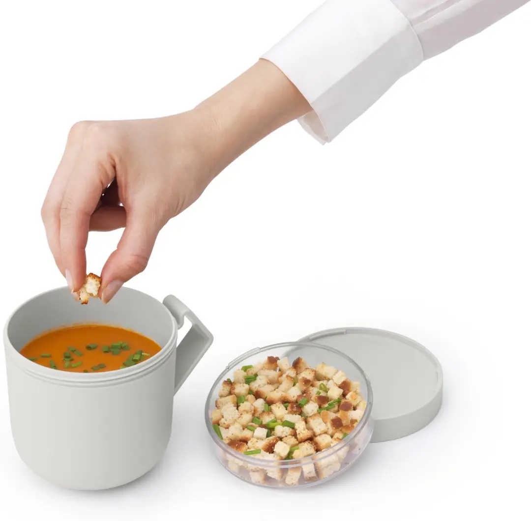 Brabantia Make & Take Soepbeker To Go 600ml - Light Grey