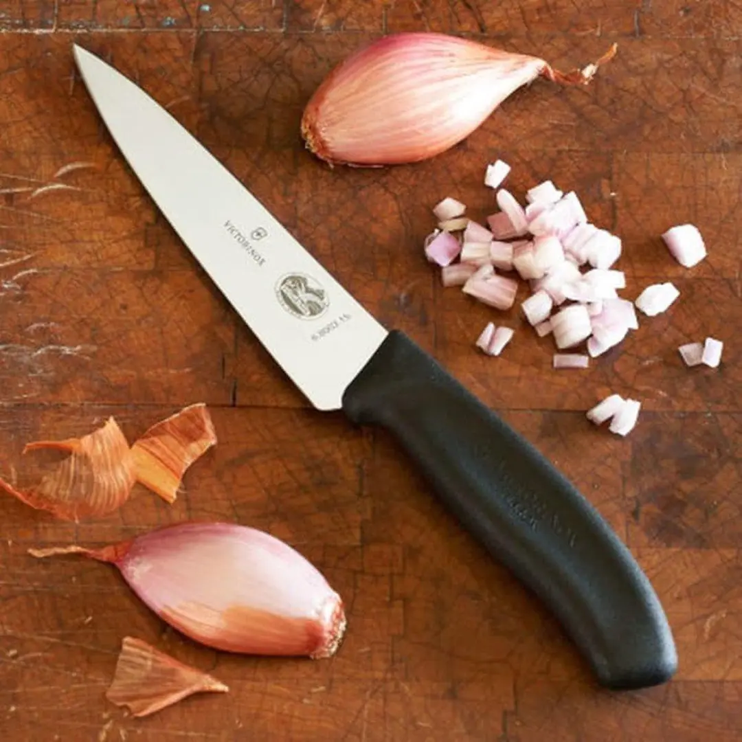 Victorinox Swiss Classic Koksmes 15cm - RVS/Fibrox - Zwart