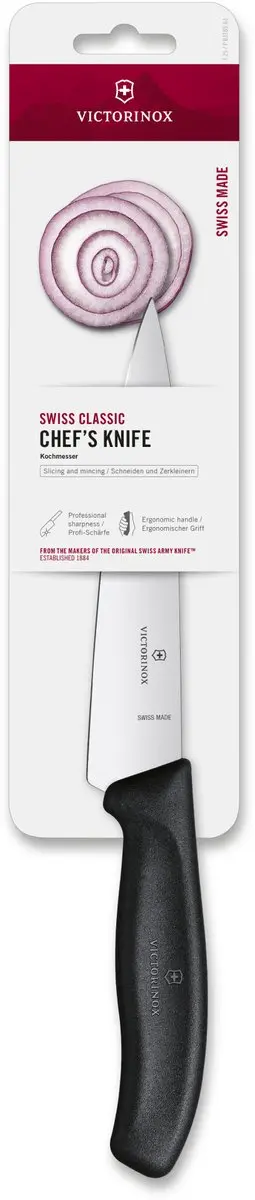 Victorinox Swiss Classic Koksmes 15cm - RVS/Fibrox - Zwart