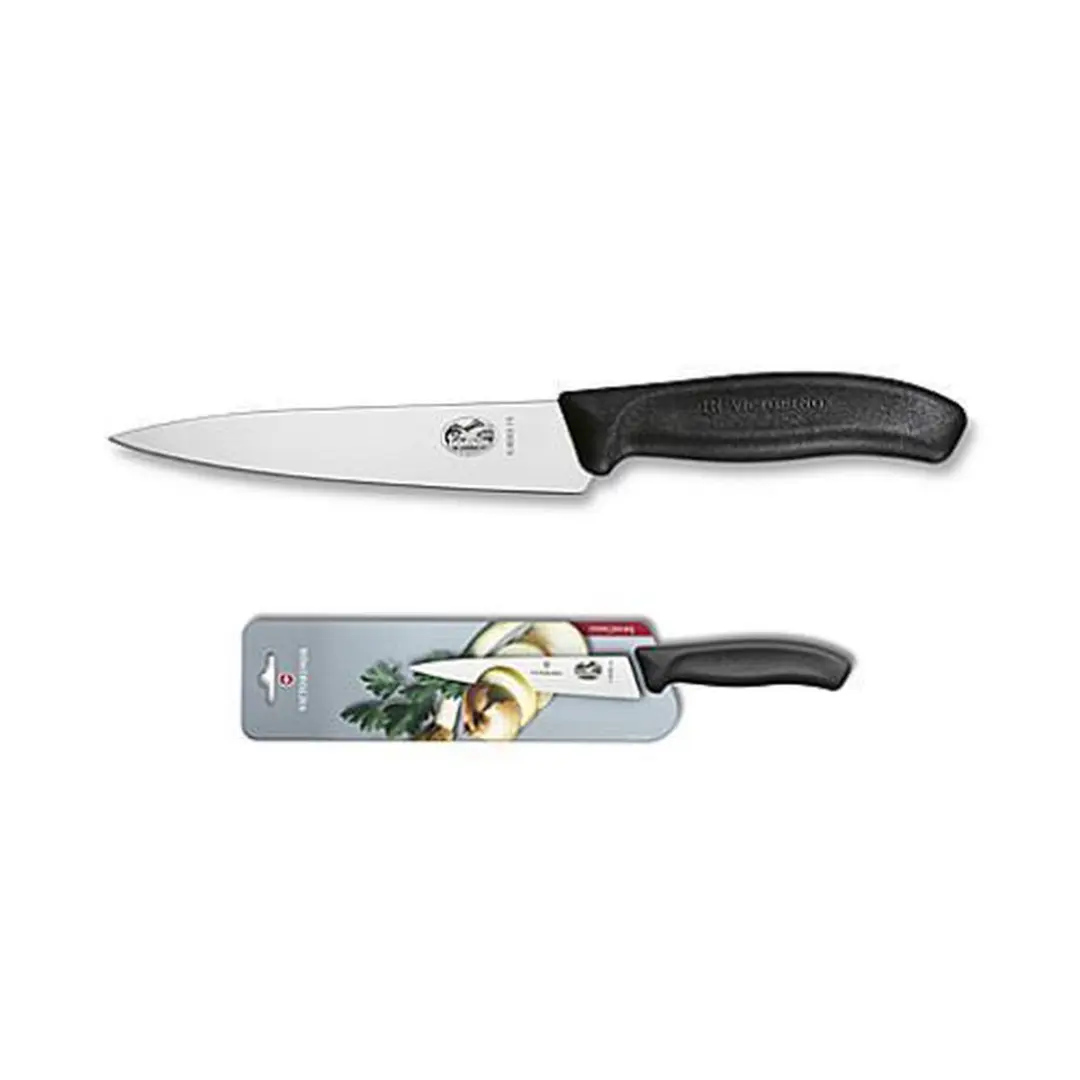 Victorinox Swiss Classic Koksmes 15cm - RVS/Fibrox - Zwart