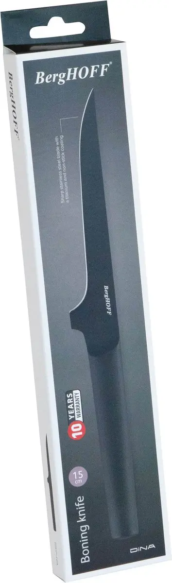 BergHOFF DiNA Uitbeenmes Boron 15cm - Zwart