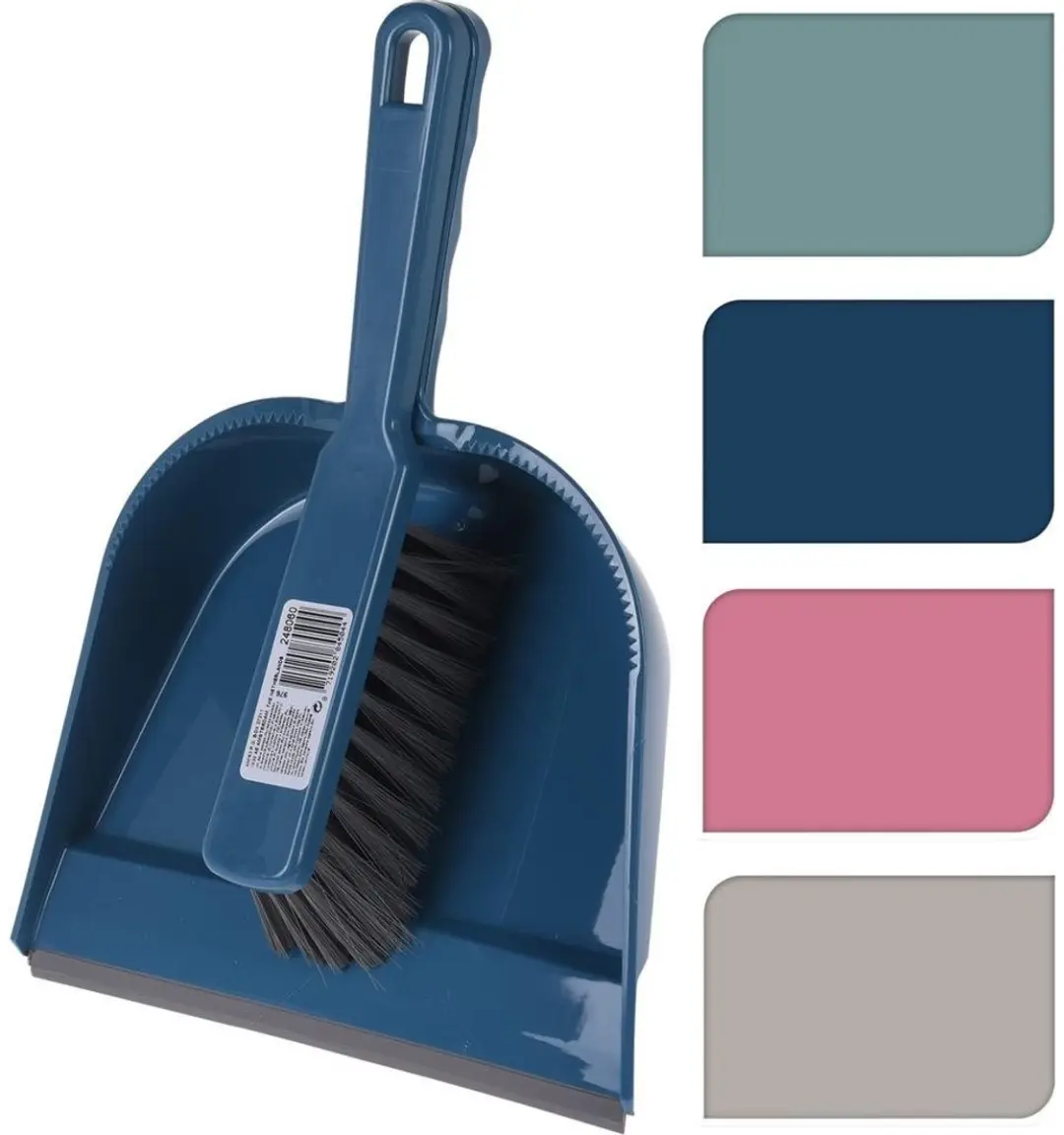 Excellent Houseware Stoffer en Blik Assorti