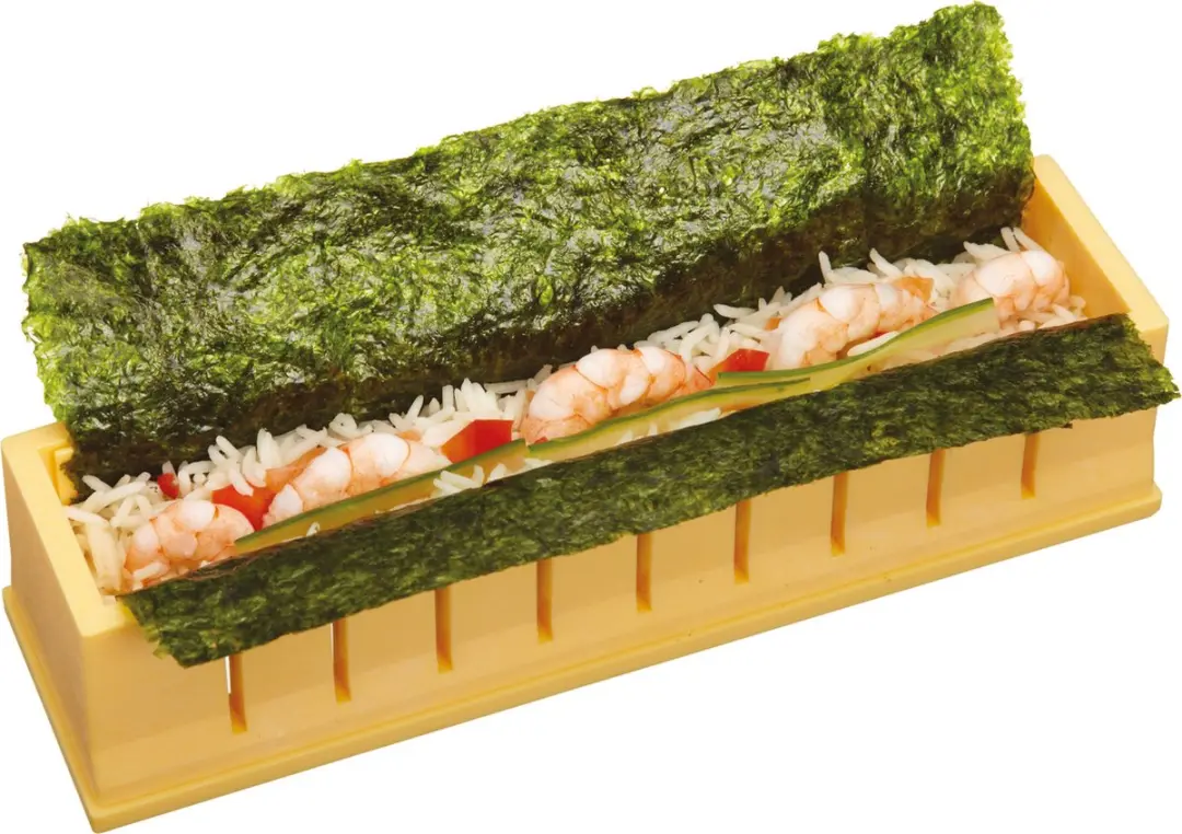 KitchenCraft Blue World of Flavours Sushi Set - Geel