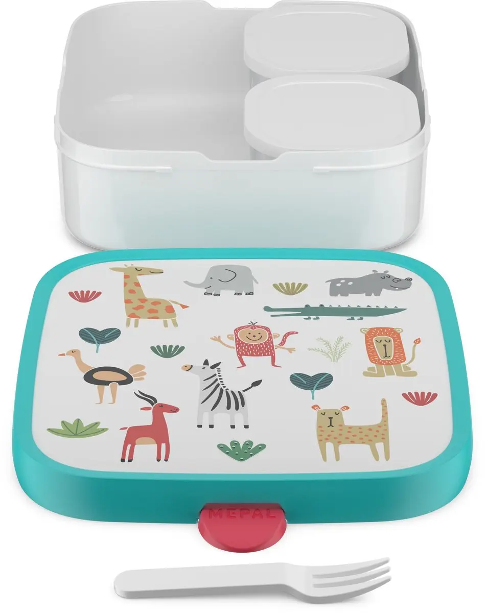 Mepal Campus Bento Lunchbox 1.25L - 3 Vakken - Animal Friends