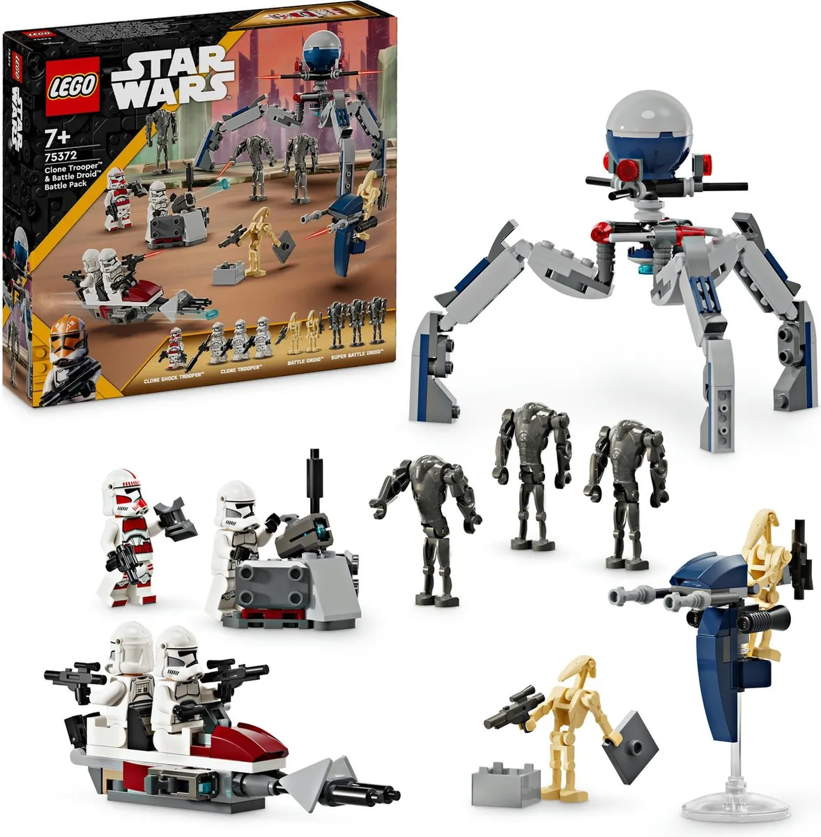 LEGO Star Wars Clone Trooper & Battle Droid Battle Pack 75372 - 9 Minifiguren