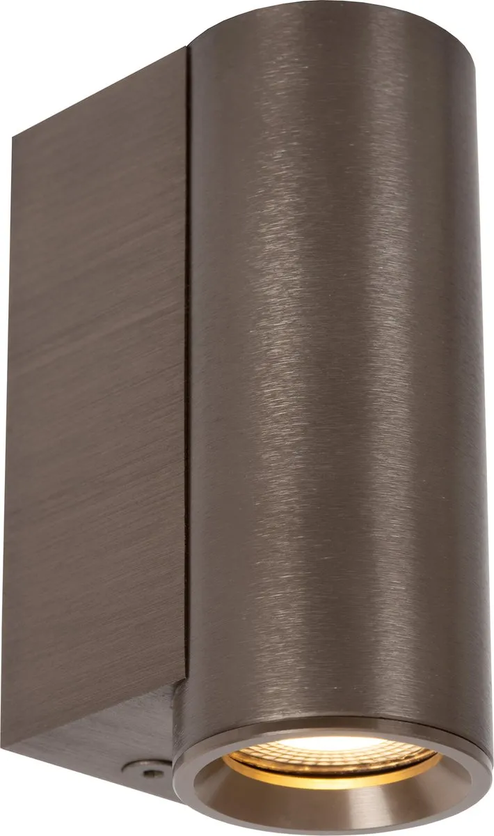 Lucide Dupla Wandspot GU10 3.8W - Koffie