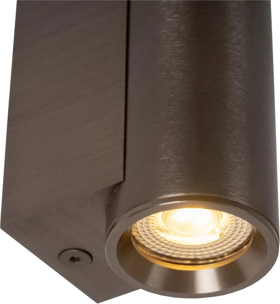 Lucide Dupla Wandspot GU10 3.8W - Koffie