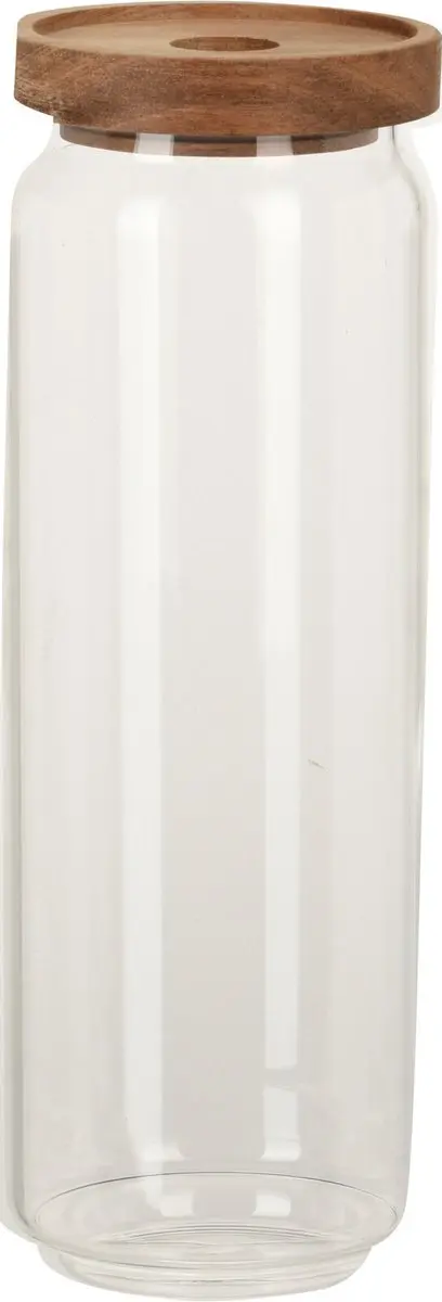 Excellent Houseware Glazen Luxe Keukenvoorraadpot 1300ml