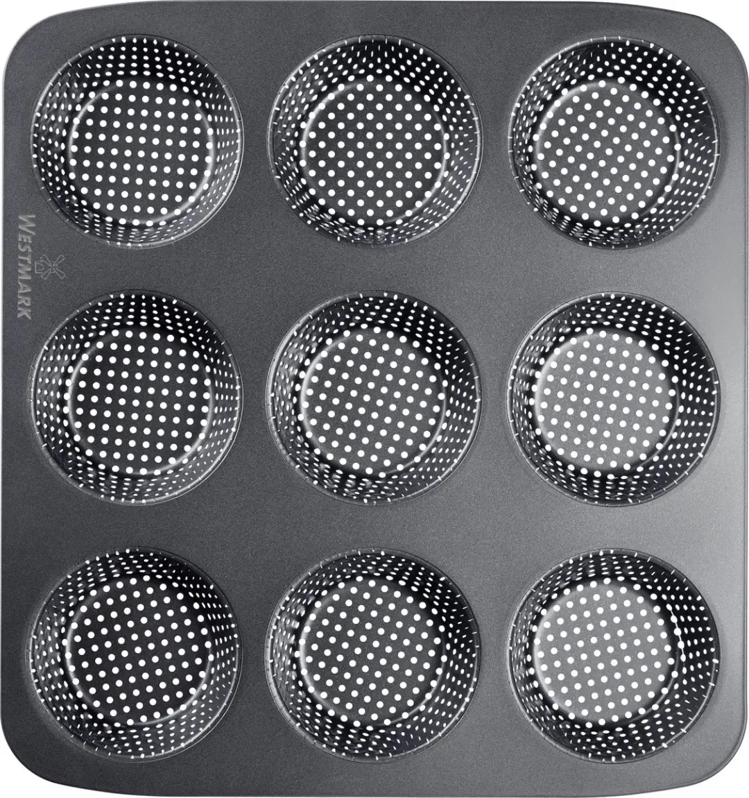 Westmark Broodjesbakvorm 9 Stuks Ø8,5cm - Antraciet