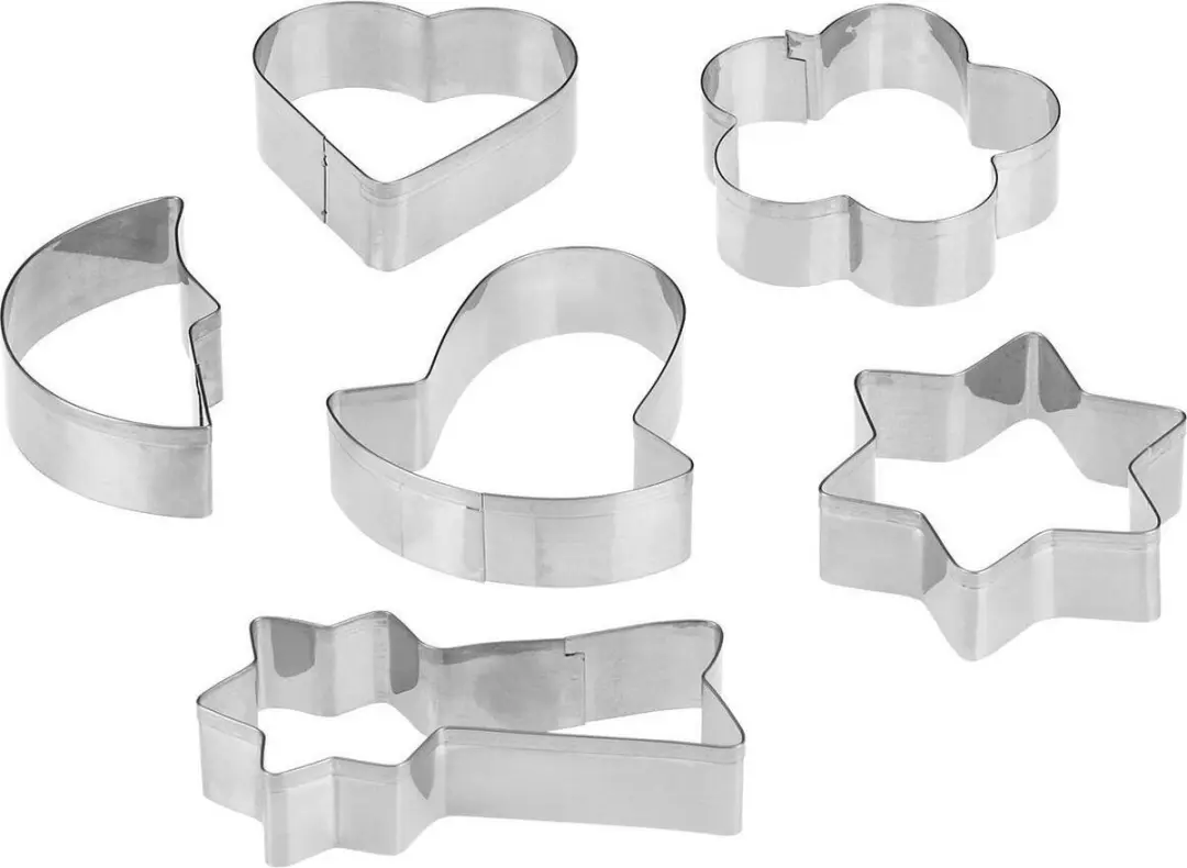 Westmark Koekvormpjes RVS - 6 Stuks