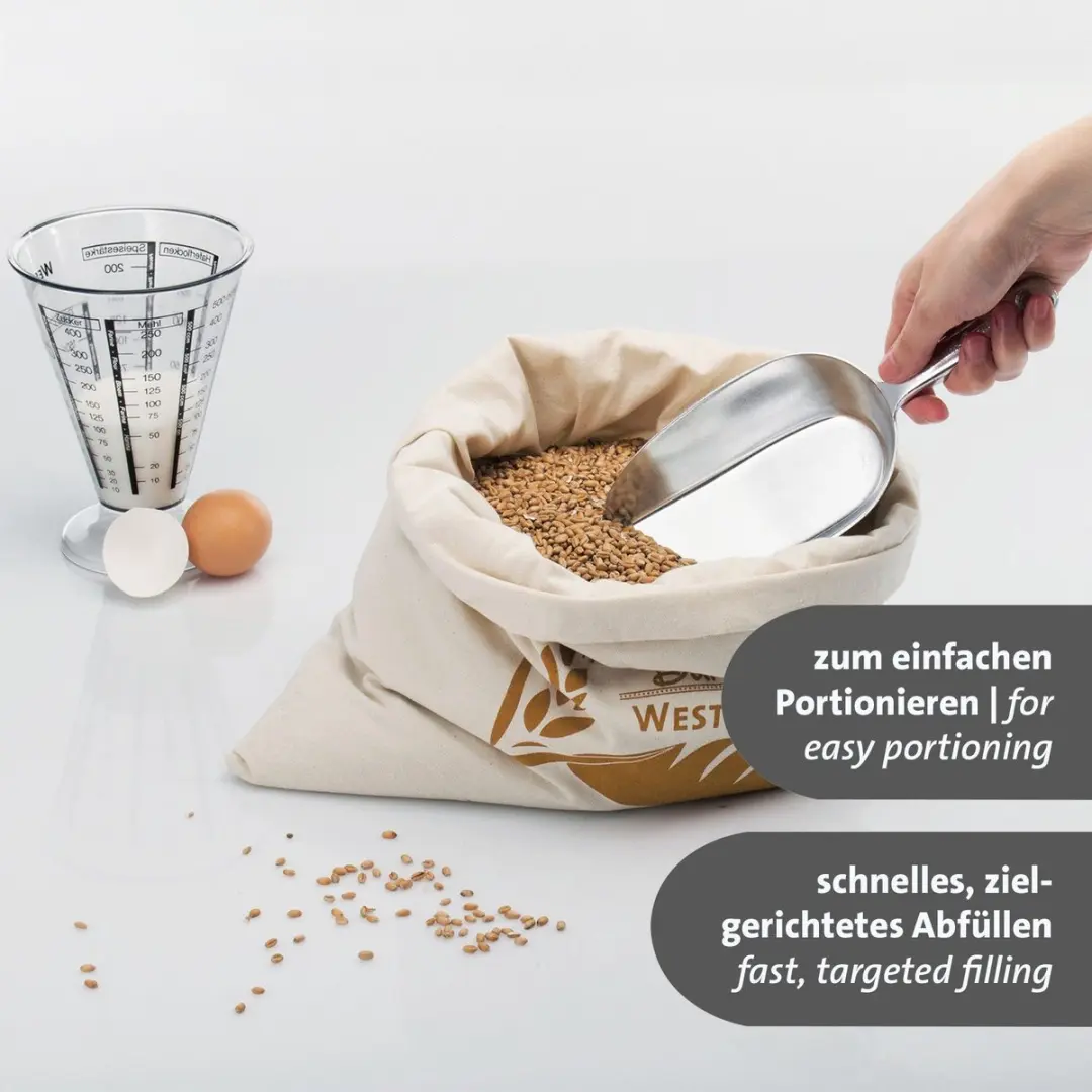 Westmark 2 Bak/Weeg/Vulscheppen 300ml - Aluminium - Zilver