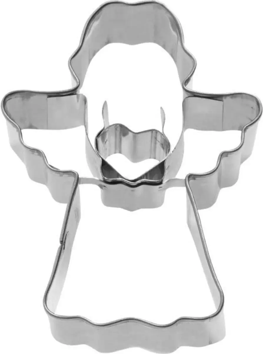 Patisse Engel Uitsteekvorm Set - 2 Stuks - Zilver