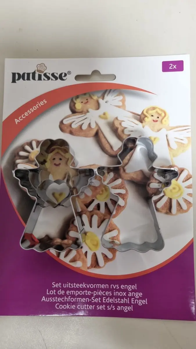 Patisse Engel Uitsteekvorm Set - 2 Stuks - Zilver