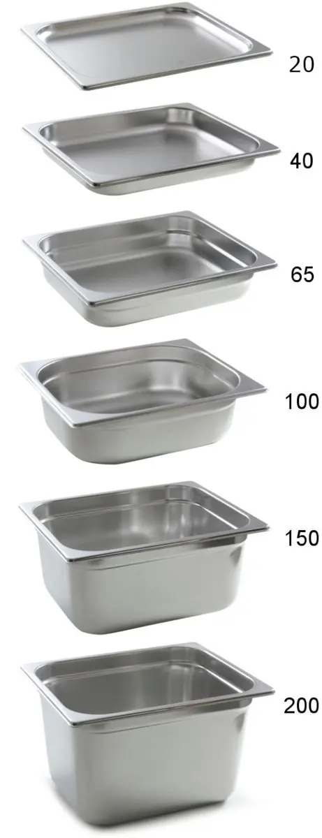 HENDI Gastronormbak 11L - 40mm - RVS - Zilver