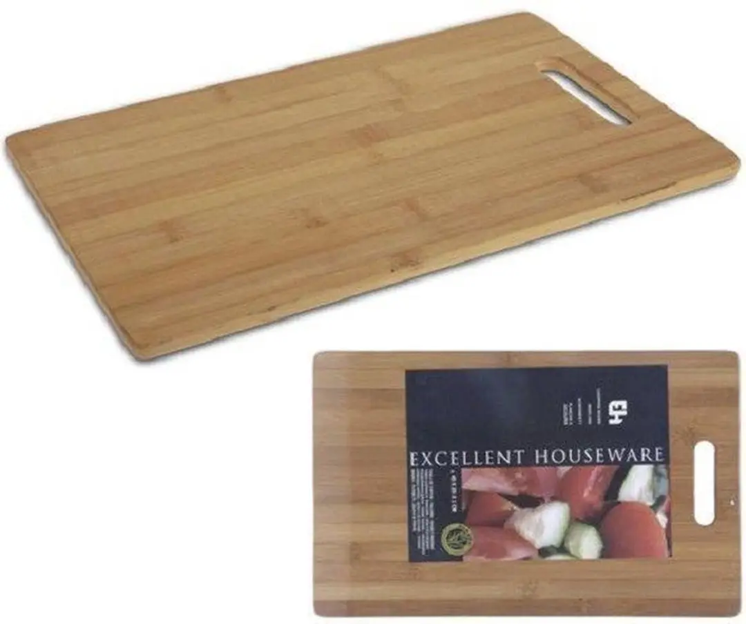 Excellent Houseware Bamboe Snijplank 40x25cm - Bruin