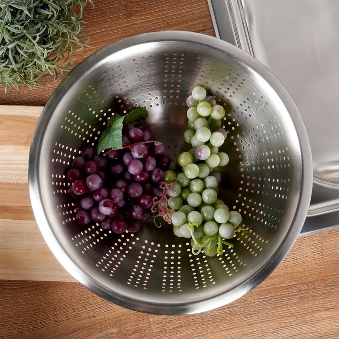 Excellent Houseware RVS Vergiet 28cm - Zilver