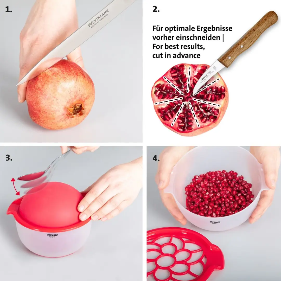 Westmark Granaatappelontpitter 3-delig - Rood/DO