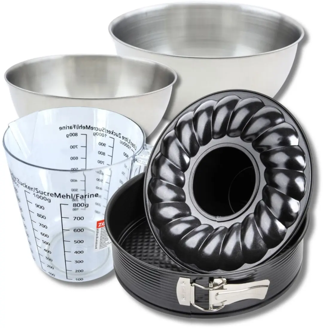 Zenker Bakkersset met Springvorm & Savarinvorm 28cm