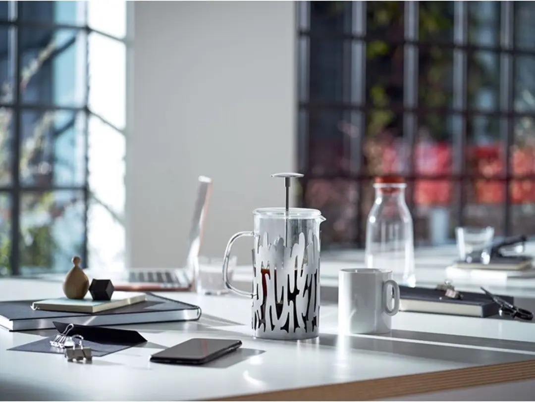 Alessi Barkoffee Koffiemaker 8T Roestvrijstaal - 0,75L - Doorzichtig