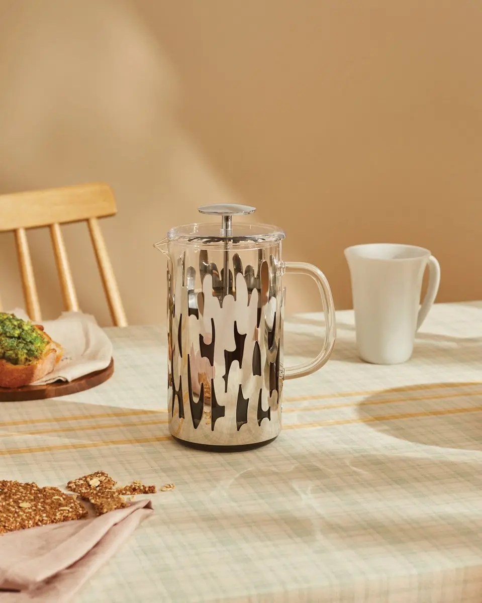 Alessi Barkoffee Koffiemaker 8T Roestvrijstaal - 0,75L - Doorzichtig