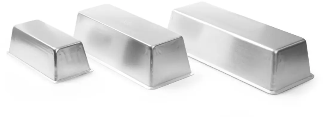 HENDI Rechthoekige Cakevorm 180x80x60mm - Aluminium - Zilver
