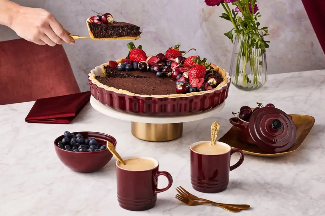Le Creuset Heritage Taartvorm - Garnet - Ø28cm - afbeelding 3 van 6