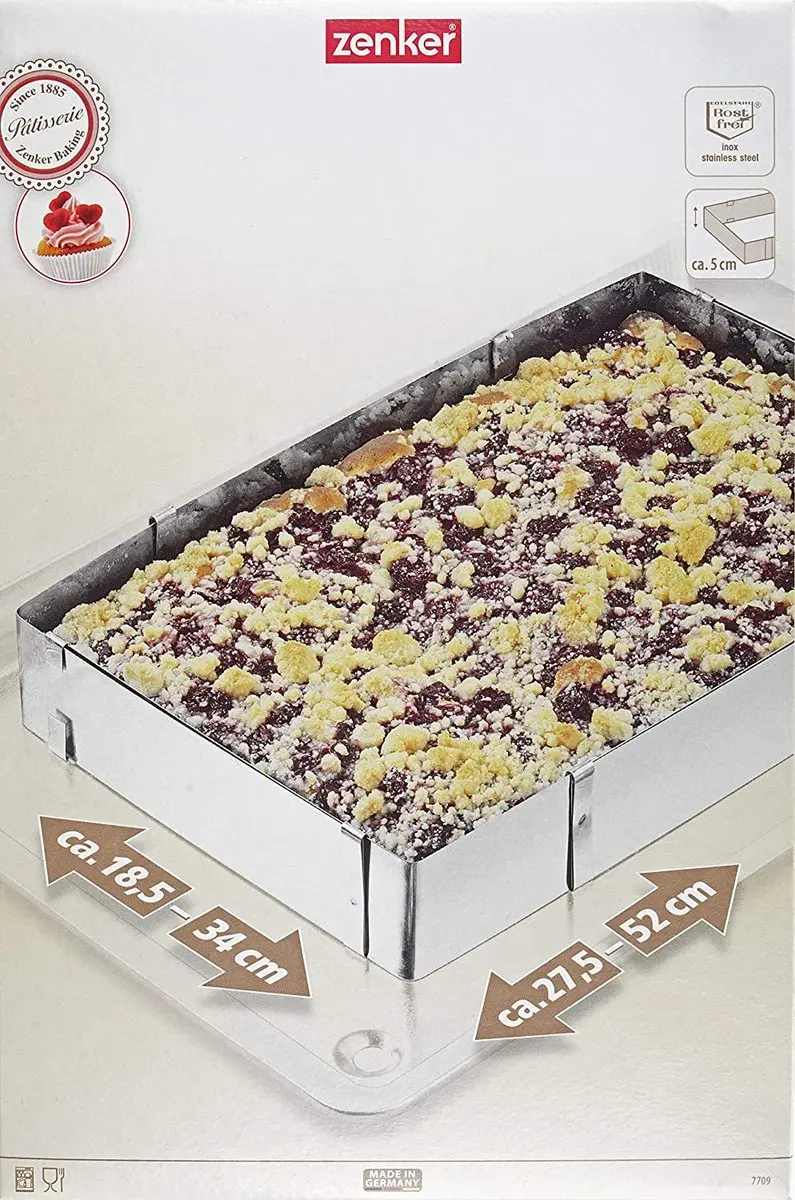 Zenker Smart Pastry Verstelbare Taartvorm 27-52cm - Roestvrij staal