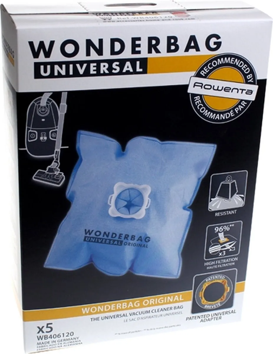 Rowenta Wonderbag WB406120 Stofzuigerzakken - 5 Stuks - afbeelding 6 van 6