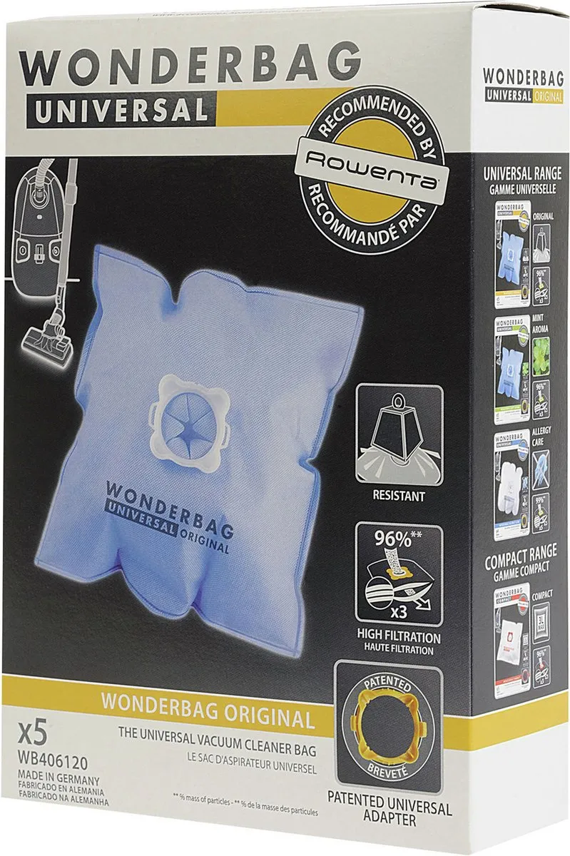 Rowenta Wonderbag WB406120 Stofzuigerzakken