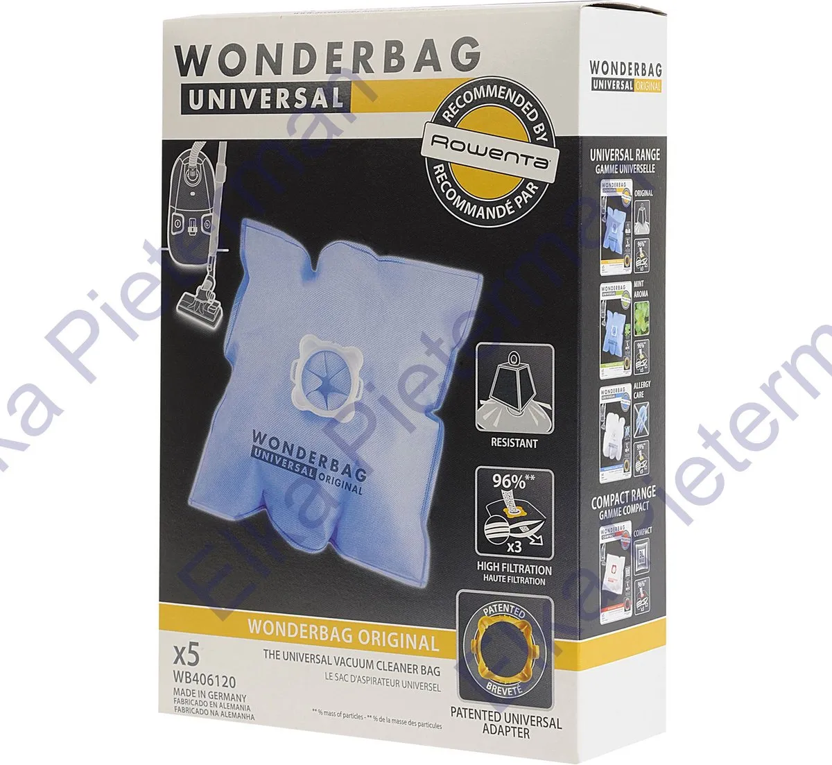 Rowenta Wonderbag WB406120 Stofzuigerzakken - 5 Stuks