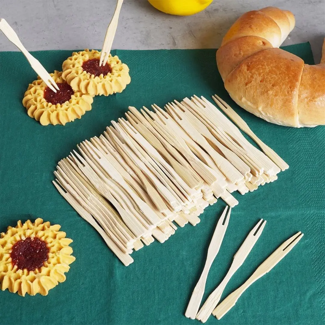 Excellent Houseware Cocktailprikker Bamboe - 100 Stuks
