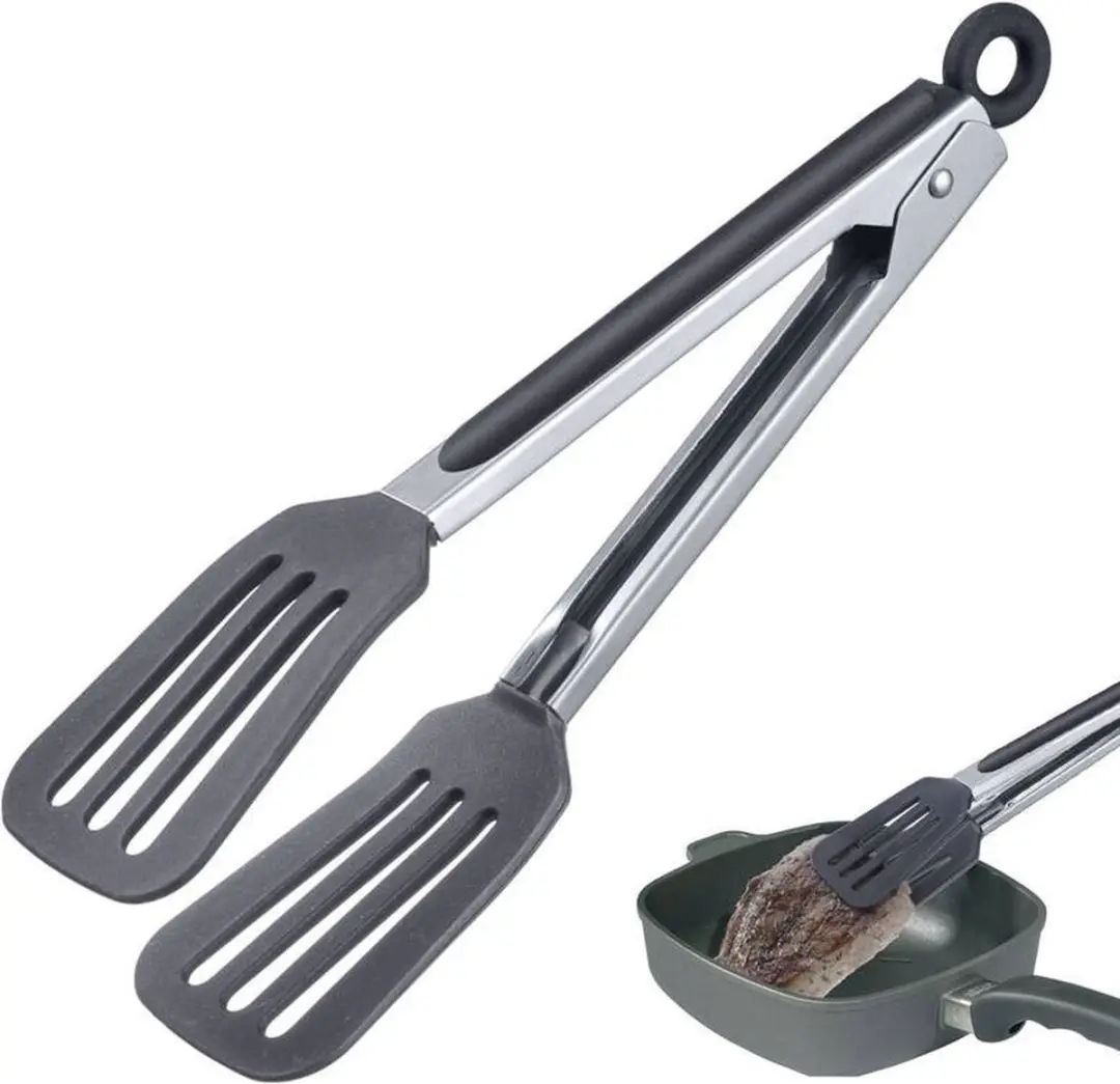 Westmark Comfort Silicone Mini Serveertang 26,5cm - Zwart/Zilver