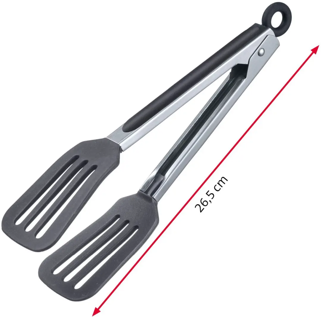 Westmark Comfort Silicone Mini Serveertang 26,5cm - Zwart/Zilver