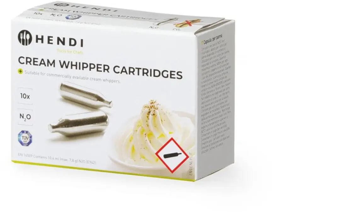 Hendi Slagroompatronen 10 Stuks - Zilver