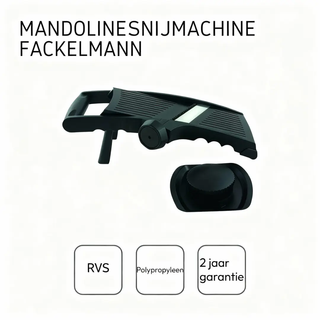 Fackelmann Handmade Tradition Mandoline - Roestvrij staal Zwart