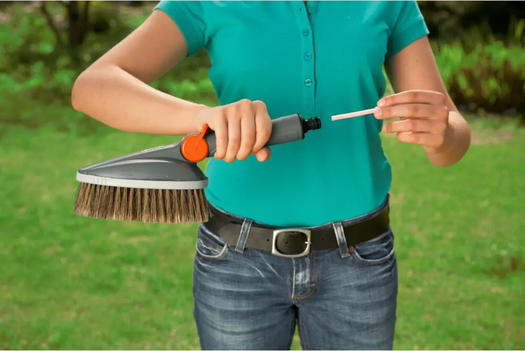 Gardena Handschrobber 05574-20 - Grijs/Oranje/Bruin
