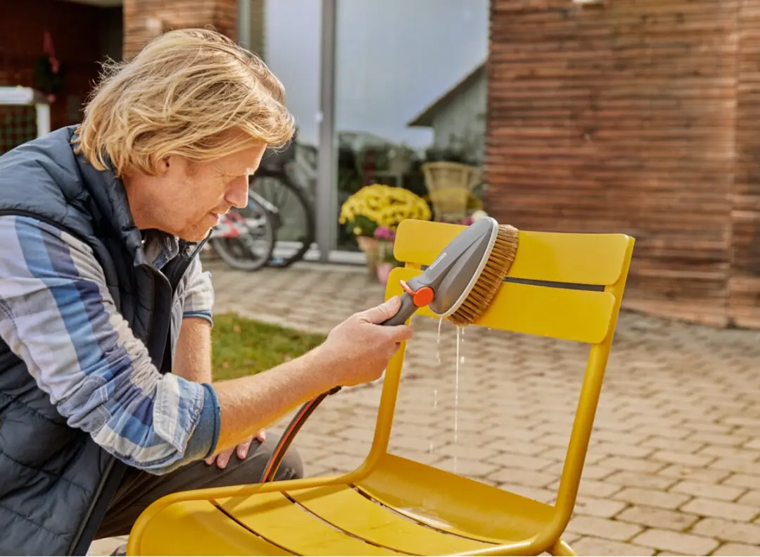 Gardena Handschrobber 05574-20 - Grijs/Oranje/Bruin - afbeelding 6 van 6